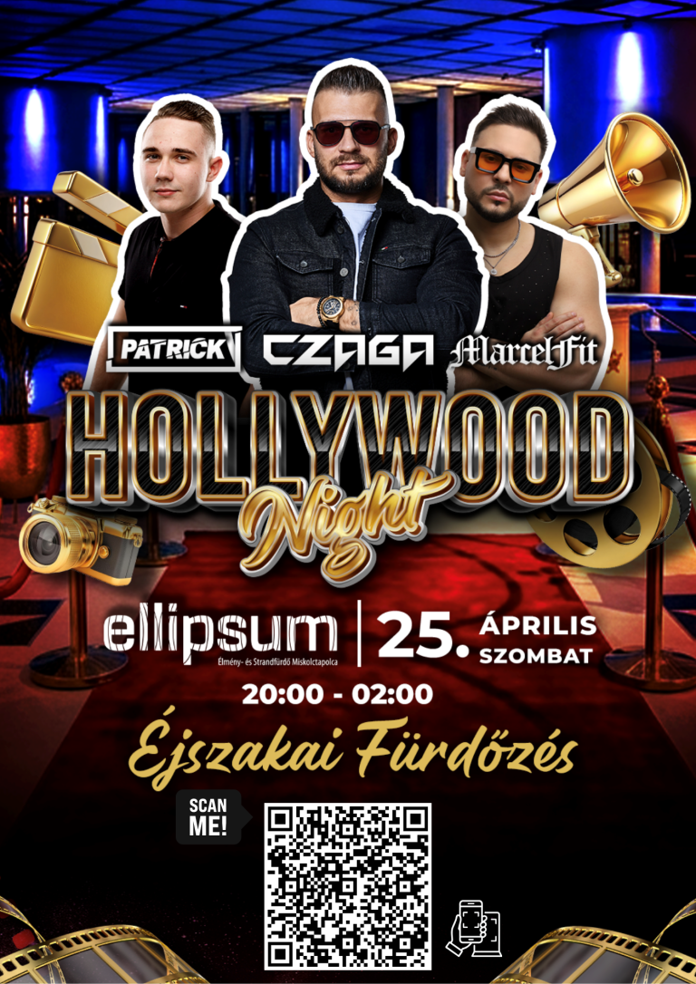 🎬✨ HOLLYWOOD NIGHT – ÉJSZAKAI FÜRDŐZÉS ✨🎬